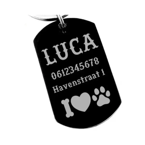 Goede hondenpenning - Naam Tag hond graveren